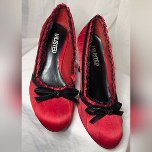 Unlisted red shoes